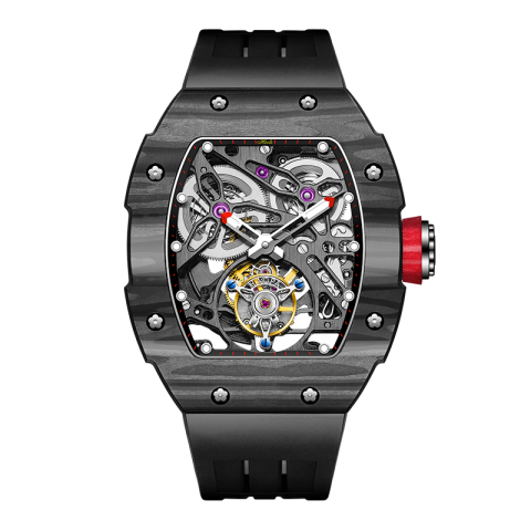 1901-1 Skeleton Tourbillon Black - Nero