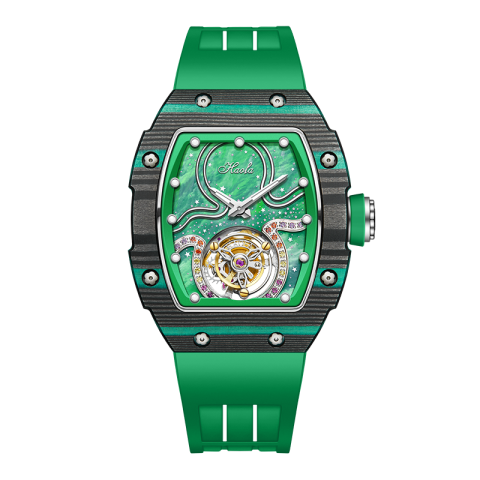 1910L Tourbillon Carbon Fiber Bezel Green - Verde