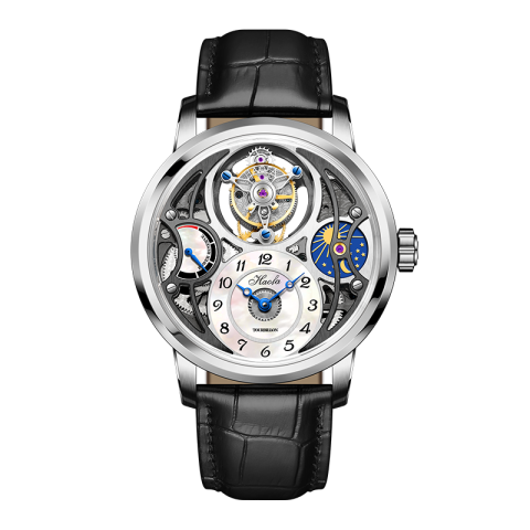1939 Tourbillon Pearl Face Energy Grey - Bianco