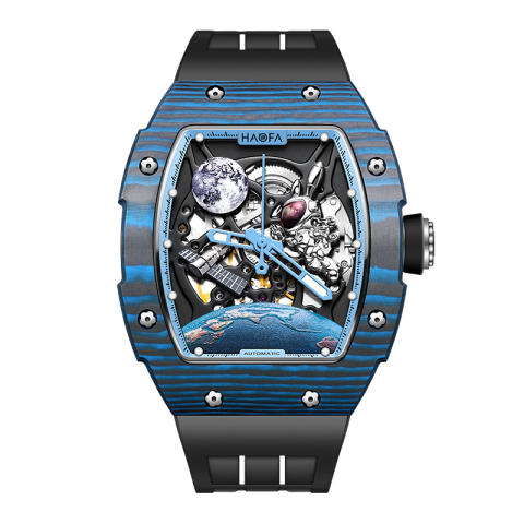 1986 Carbon Fibre Automatic 3D Blue - Blu