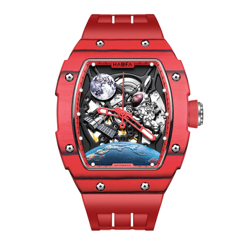 1986 Carbon Fibre Automatic 3D Red - Rosso