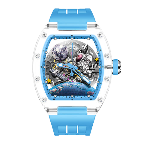 2320 Crystal 3D Spaceship Blue - Blu