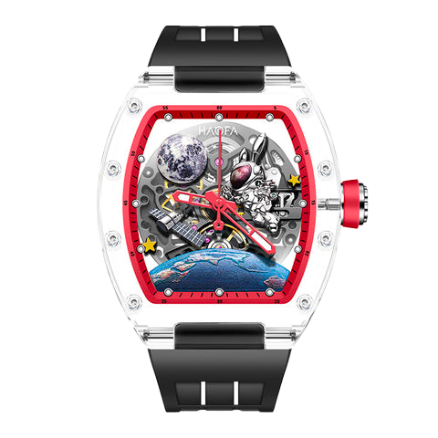 2320 Crystal 3D Spaceship Red - Rosso
