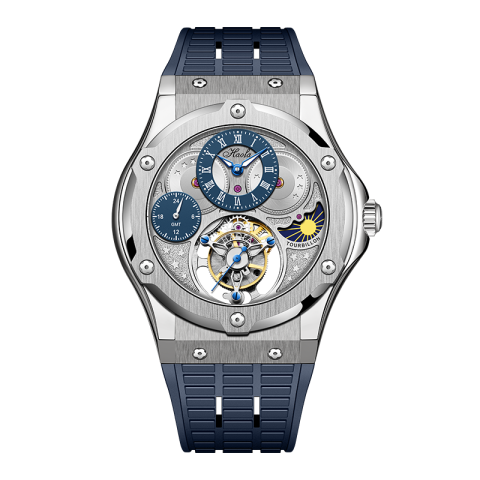 1919 Flying Manual Silver Blue - Blu