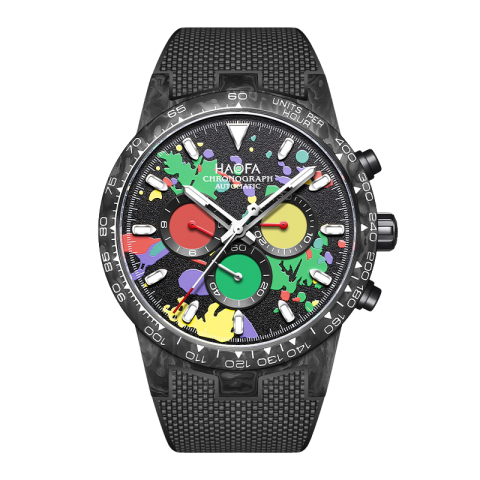 2366 Chronograph Moviment Full Carbon Fiber Automatic - Nero