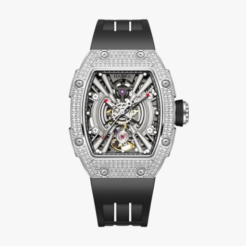 1907L Automatic Watch Crystal Bezel  Black - Nero